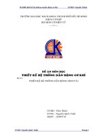 Đồ án: Trụ 2 cấp có bánh răng giữ