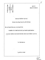 Nghiên cứu thiết kế chế tạo thiết bị mô phỏng các quá trình vận hành phương tiện giao thông vận tải