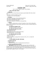 GIÁO ÁN SINH HỌC 11 NC BÀI 36 PHÁT TRIỂN Ở THỰC VẬT CÓ HOA