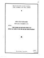 Thực trạng và giải pháp nâng cao năng lực quản lý của cán bộ địa chính Phường
