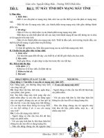 Giáo án tin học 9 HKI