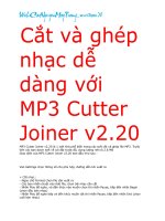 Cắt và ghép nhạc dễ dàng với MP3 Cutter Joiner v2.20-MP3 Splitter & Joiner Pro