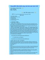 Tiểu luận chạy chữ trên màn hinh LCD, ứng dụng IC 8051