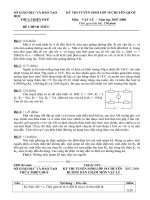 kì thi tuyển sinh chuyên quốc học huế năm 07-08