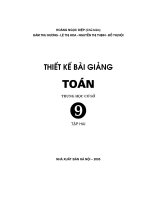 Thiết kế bài giảng Toán 9 tập 2