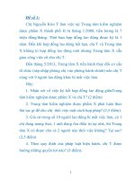 đề tài Bài tập lao động tính huống