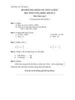 Đề Bộ đề Kiểm tra Học sinh Giỏi môn Toán + TV Lớp 5 (Có Đáp án)