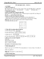 Đề cương Ôn thi Toán 6 HKII