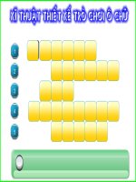 KĨ  THUẬT THIẾT  KẾ Ô CHŨ