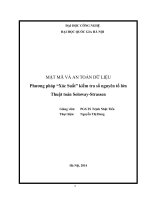 Tiểu luận MẬT MÃ VÀ AN TOÀN DỮ LIỆU Phương pháp “Xác Suất” kiểm tra số nguyên tố lớn Thuật toán SolowayStrassen