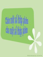 BÀI 15: CHIA 1 SỐ TP CHO 1 SỐ TP