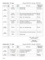 LỊCH BÁO GIẢNG HK2 2011- 2012