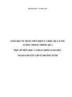 Tích hợp sử dụng năng lượng tiết kiệm và hiệu quả