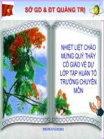 CHUYÊN ĐỀ 2-TẬP HUẤN CÔNG TÁC TTCM HÈ 2011