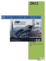Tài liệu hướng dẫn sap2000 v14