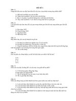 Đề thi thử ĐH-CĐ 2012