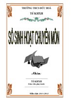 Sổ sinh hoạt nhóm CM
