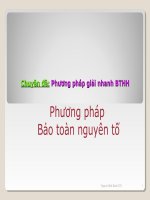 Phương pháp bảo toàn electron.