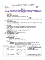 giáo án tin học 6 HK II