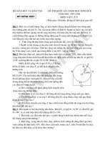 ĐỀ THI HSG QUỐC GIA VẬT LÝ 9 NĂM 1995-1996