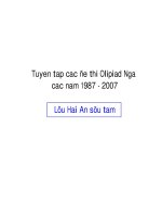 Đề thi HSG các cấp