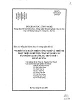 Nghiên cứu hoàn thiện công nghệ và thiết bị phát triển nghề thủ công mỹ nghệ các sản phẩm gạch, gốm, sứ, thủy tinh