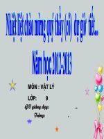 giáo án bồi dưỡng thao giảng giáo viên vật lý lớp 9 bài sử dụng an toàn và tiết kiệm điện (5)