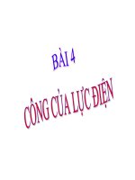 BÀI 4: CÔNG CỦA LỰC ĐIỆN