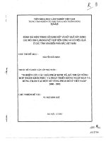 Đánh giá hiện trạng sử dụng đất và kết quả xây dựng các mô hình lâm ngư kết hợp bền vững và có hiệu quả ở các tỉnh ven biển phía Bắc Việt Nam