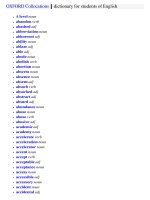 Oxford collocation dictionary