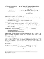 ĐỀ THI HSG MÔN TOÁN 2010 - 2011 TỈNH CAO BẰNG