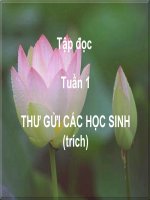 thư gửi các học sinh