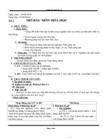 GIÁO ÁN HÓA HỌC 8 CẢ NĂM(Chuẩn KTKN)