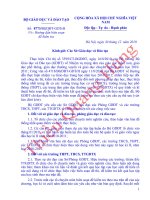 Tài liệu tập huấn Địa lý hè 2011 mới