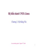 Bài giảng Hệ thống file unix