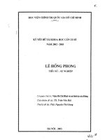 Lê Hồng Phong tiểu sử và sự nghiệp (toàn văn)