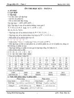 Đề cương Ôn thi Toán 6 HKI