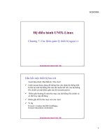 Các lệnh quản lý thiết bị ngoại vi unix