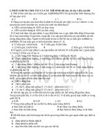 ĐỀ THI đại học môn SINH