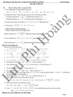 Hệ Thống Các Bài Tập  toán lớp 12 Dùng Ôn Thi TNTHPT và ĐH,CĐ