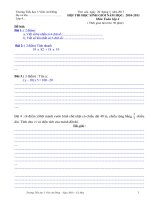 ĐÈ THI HỌC SINH GIỎI LỚP 4