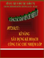 TẬP HUẤN CHỦ NHIỆM - HÈ 2011 - MODULE 4