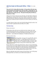 106 thủ thuật với Microsoft Office2