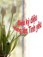 Điều kỳ diệu mang tên Tình Yêu