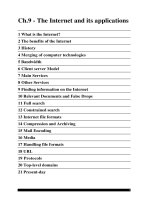 the internet and its applications