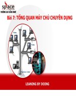 Slide môn thi công mạng và xử lý sự cố bài 7 tổng quan máy chủ chuyên dụng