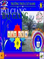 Tiết 13:Điện năng -Công của dòng điện