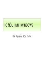 THỰC HÀNH THAO TÁC VỚI HỆ ĐIỀU HÀNH