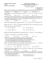 BÀI KIỂM TRA 1 TIẾT CHƯƠNG I CÓ ĐÁP AN