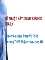 kĨ THUẬT XÂY DỰNG BIỂU ĐỒ TRONG DẠY HỌC ĐỊA LÝ